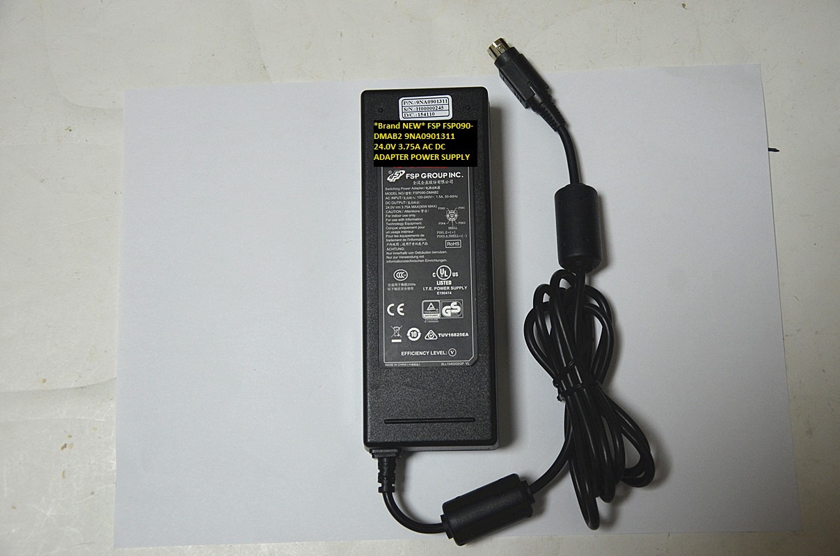 *Brand NEW* 4pin FSP AC100-240V 24.0V 3.75A AC DC ADAPTER 9NA0901311 FSP090-DMAB2 POWER SUPPLY